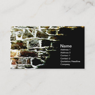 abstract image of a stone wall and mortar business card