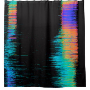 Abstract image of glitched LED screen. Broken vide