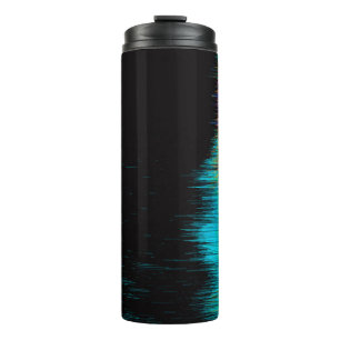 Abstract image of glitched LED screen. Broken vide Thermal Tumbler
