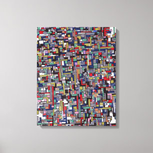 Abstract Images:  Cyber Pop Abstract Fractal Canvas Print