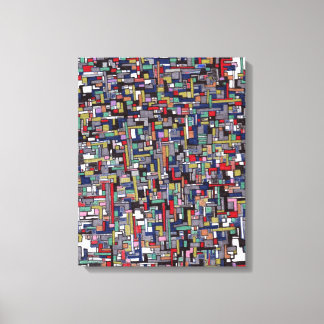 Abstract Images: Cyber Pop Abstract Fractal Canvas Print