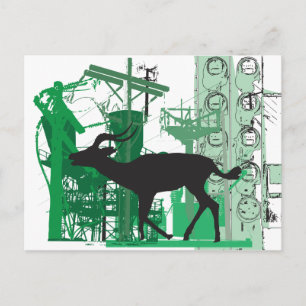 Abstract Impala Postcard