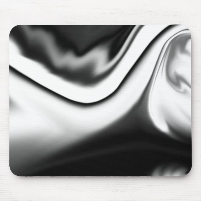 Abstract in Black and white Mouse Pad (Front)