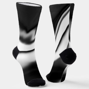 Abstract in Black and white Socks