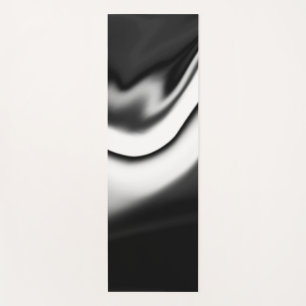 Abstract in Black and white Yoga Mat