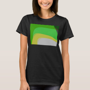 Abstract In Green And Yellow 1004 T-Shirt