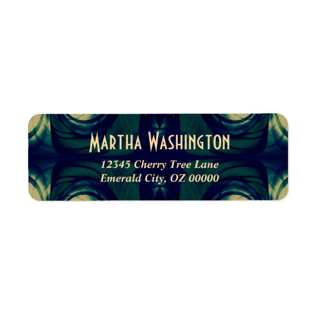 Abstract in Green, Blue, and Beige (Front)