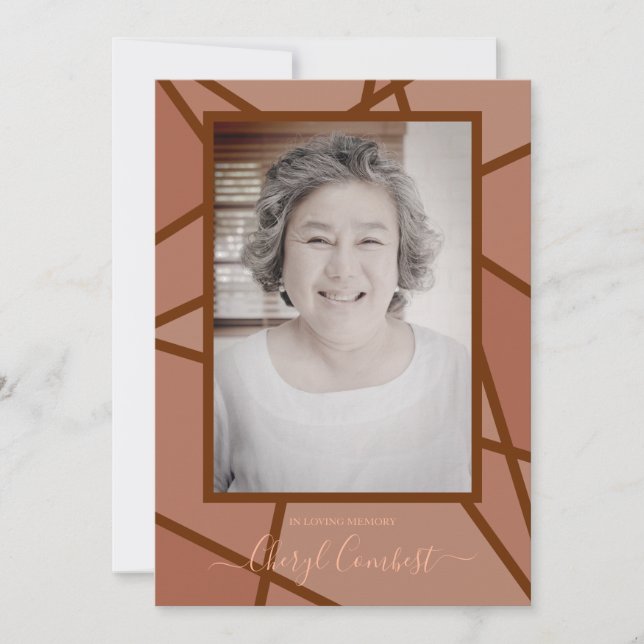 Abstract In Loving Memory Funeral (Front)