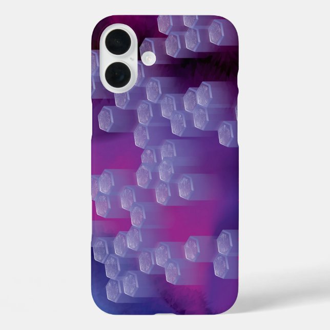 Abstract in Purples Case-Mate iPhone Case (Back)