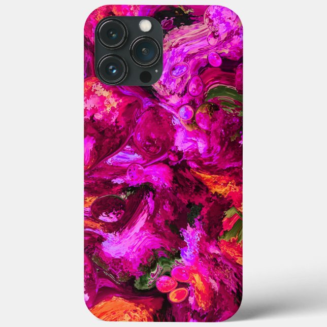 Abstract In Purples, Oranges, & Greens  Case-Mate iPhone Case (Back)