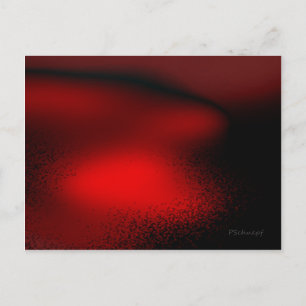 Abstract in Red Postcard