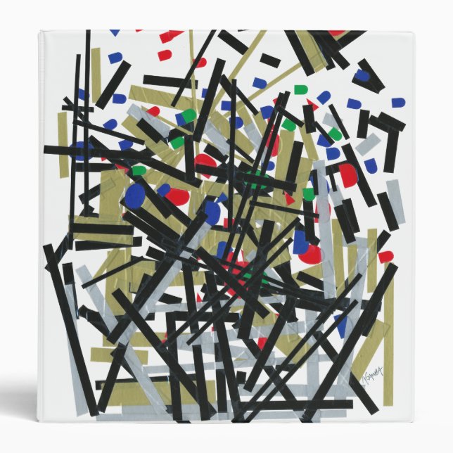 Abstract in Tape & Letterforms 1 Binder (Front)