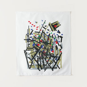 Abstract in Tape & Letterforms 1 Tapestry