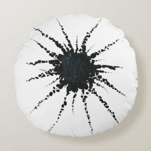Abstract in Tape & Letterforms 3 Round Pillow