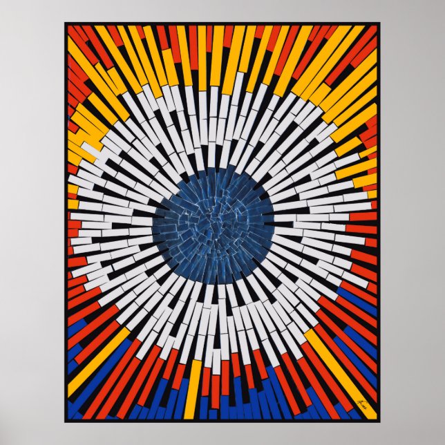 Abstract in Tape—Starburst Poster (Front)