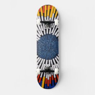 Abstract in Tape—Starburst Skateboard