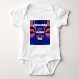 Abstract Independence Day Celebration Art Baby Bodysuit