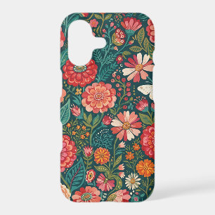 Abstract Indian Zinnias Butterflies iPhone Cases