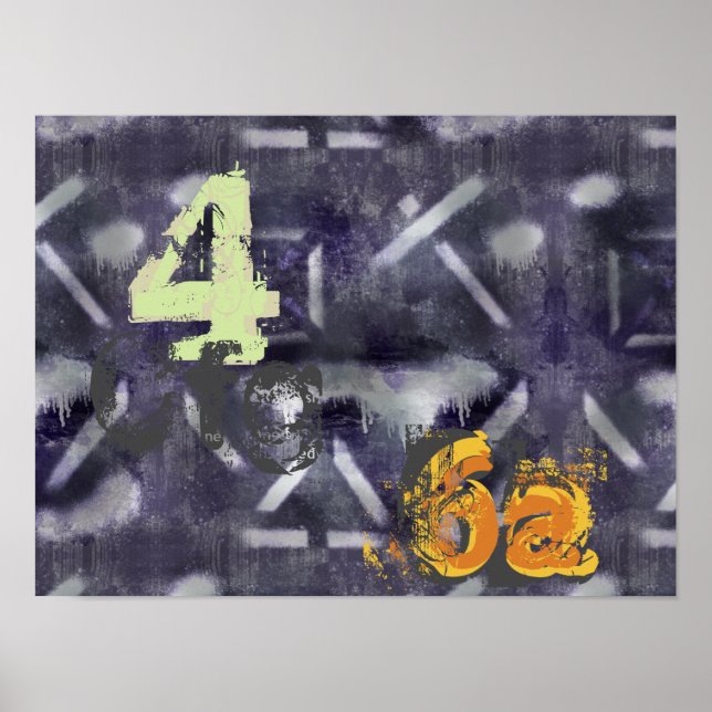 Abstract Industrial Art Poster (Front)