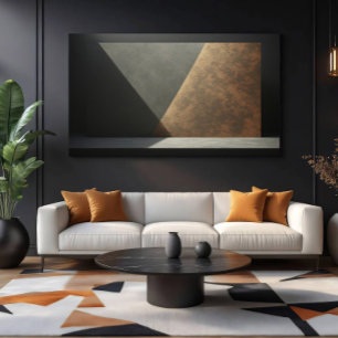 Abstract Industrial Rust and Concrete Canvas Print
