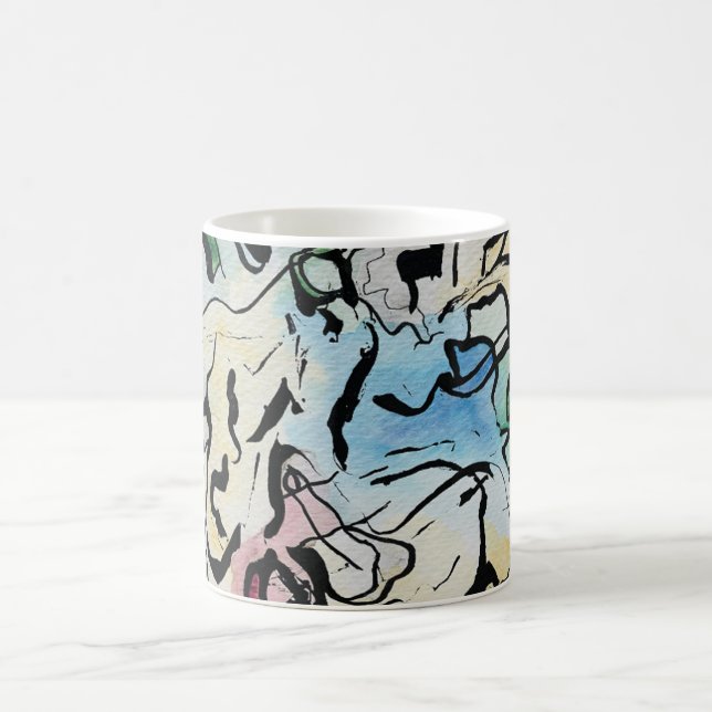 Abstract Ink Art Coffee Mug (Center)