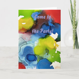 Abstract Ink Art Wedding Invite – Rhapsody in Ink