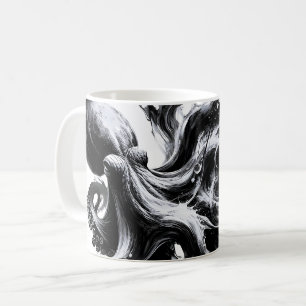 Abstract Ink Fluid Octopus Kraken Coffee Mug