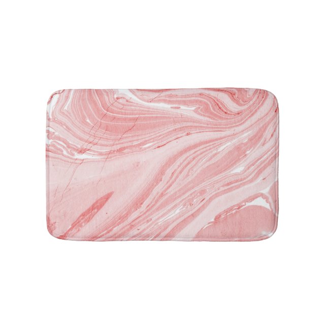 Abstract ink marble texture background. bath mat (Front)