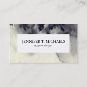 Abstract ink painting on grunge paper texture. business card