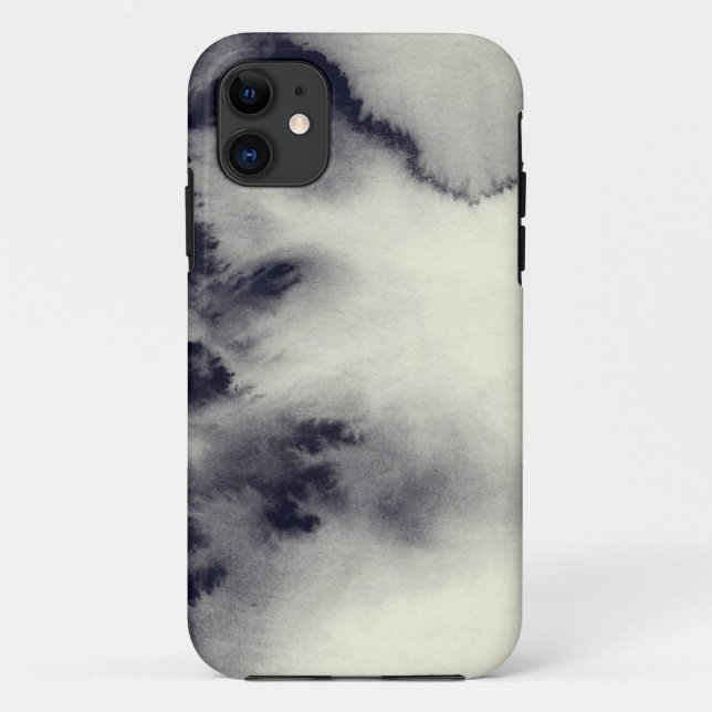Abstract ink painting on grunge paper texture. Case-Mate iPhone case (Back)