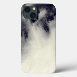 Abstract ink painting on grunge paper texture. iPhone 13 case
