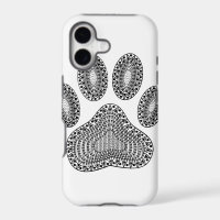 Abstract Ink Paw Print