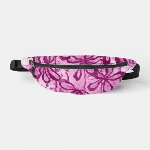 Abstract Inked Flowers Pink Fanny Pack
