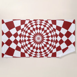 Abstract Interior Design Beach Towel