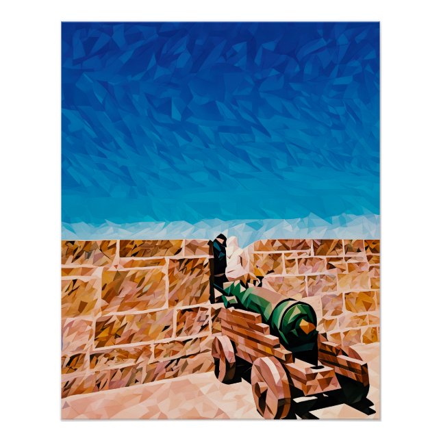 Abstract Interpretation of Historical Cannon Poster (Front)