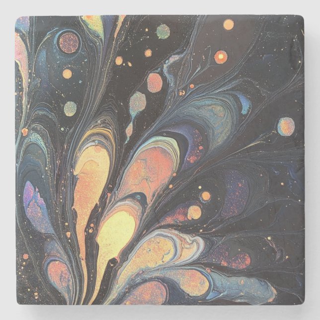 Abstract Iridescent Art Coaster (Front)