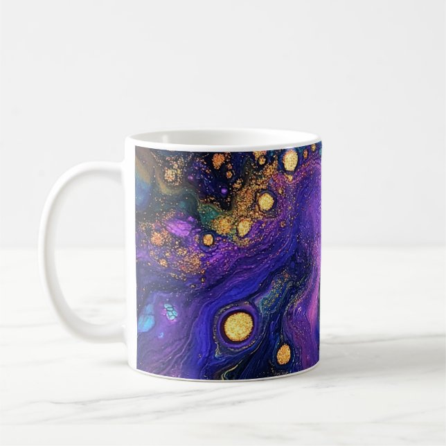 Abstract Iridescent Art Mug (Left)