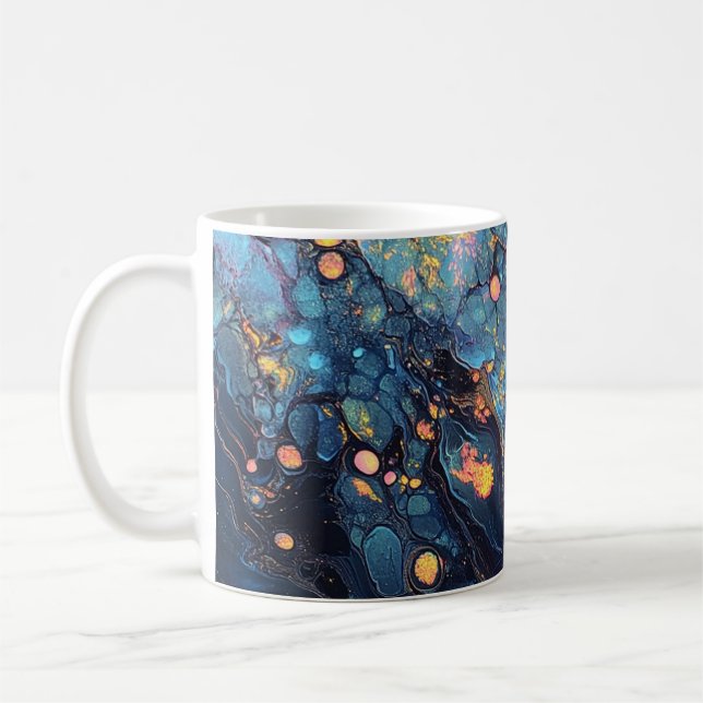 Abstract Iridescent Art Mug (Left)