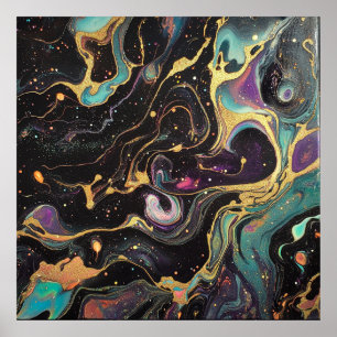 Abstract Iridescent Art Poster