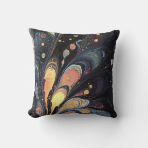 Abstract Iridescent Art Throw Pillow