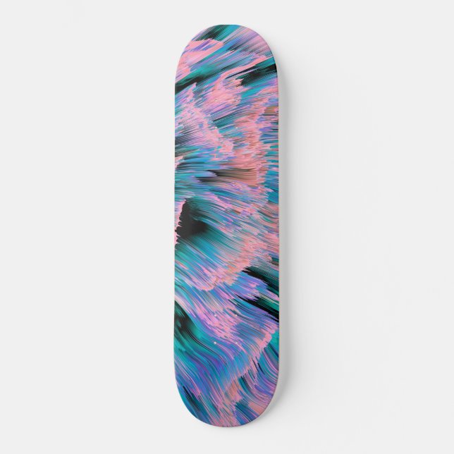Abstract Iridescent Skateboard Deck (Front)