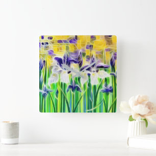 Abstract Iris Clock