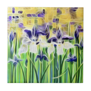 Abstract Iris Tile
