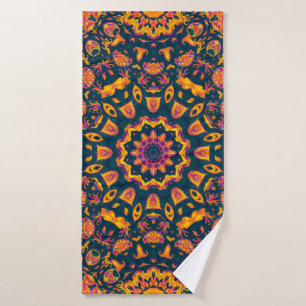 Abstract islamic pattern, arabian style. Seamless Bath Towel