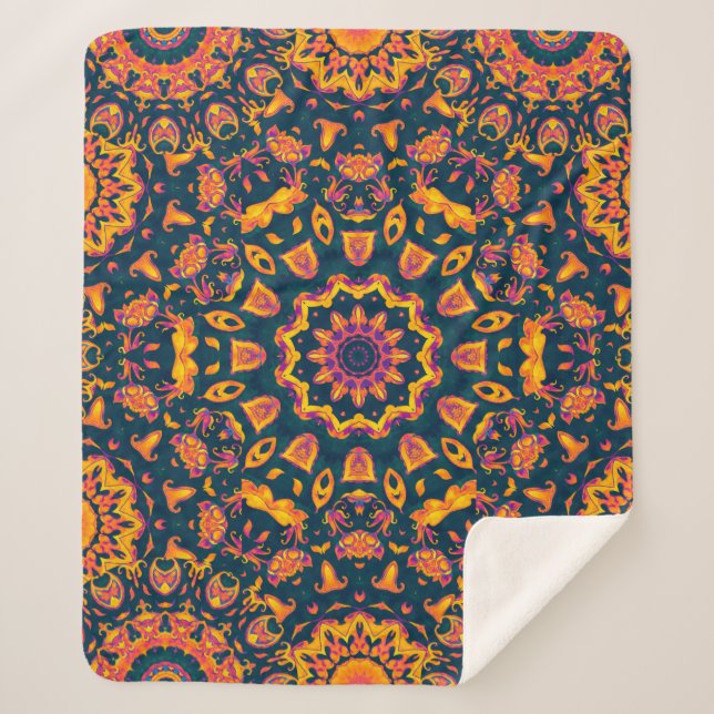 Abstract islamic pattern, arabian style. Seamless  Sherpa Blanket (Front)