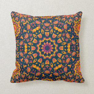 Abstract islamic pattern, arabian style. Seamless Throw Pillow