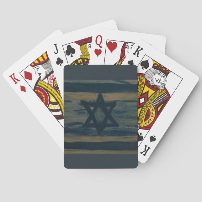 ABSTRACT ISRAEL PLAYING CARDS (Back)