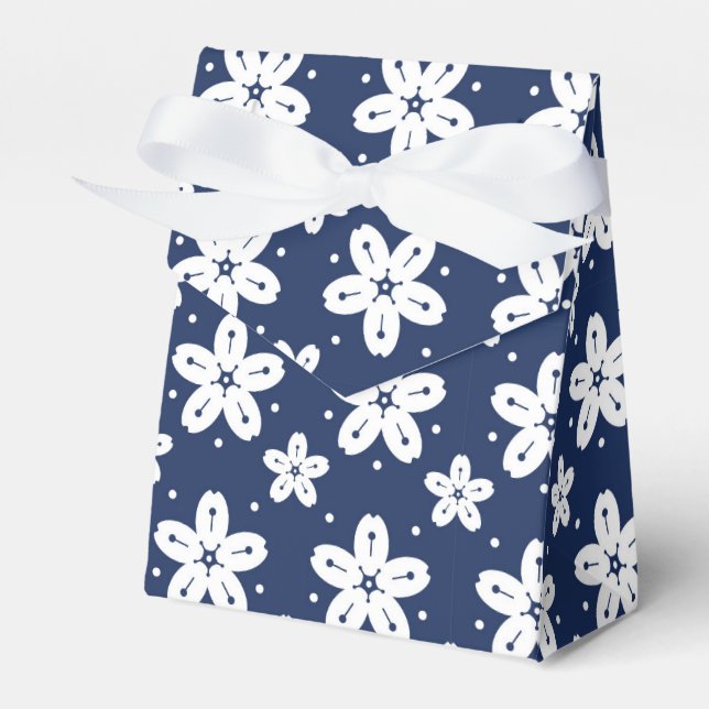 Abstract Japanese seamless pattern Favor Box (Front Side)