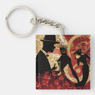 Abstract Jazz Serenade Keychain