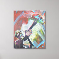 Abstract Jazz Trumpet Blast Neo-Expressionist